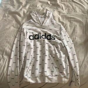 adidas hoodie, size medium, white